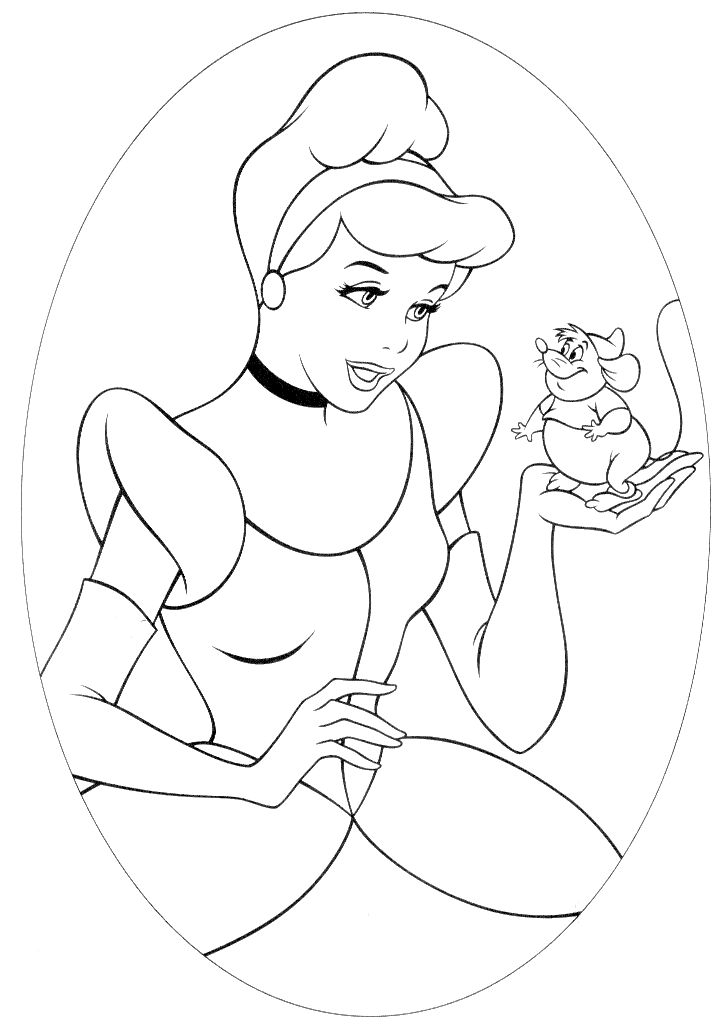 Free Cinderella Pictures To Color, Download Free Cinderella Pictures To