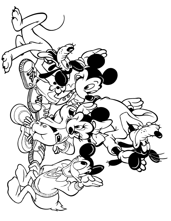 mickey and friends Clip Art Library