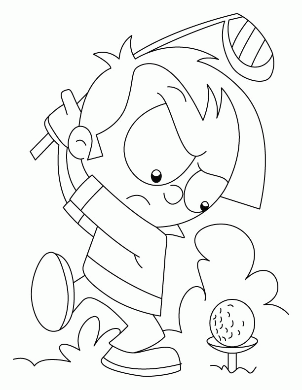 Free Golf Coloring Page, Download Free Golf Coloring Page png images