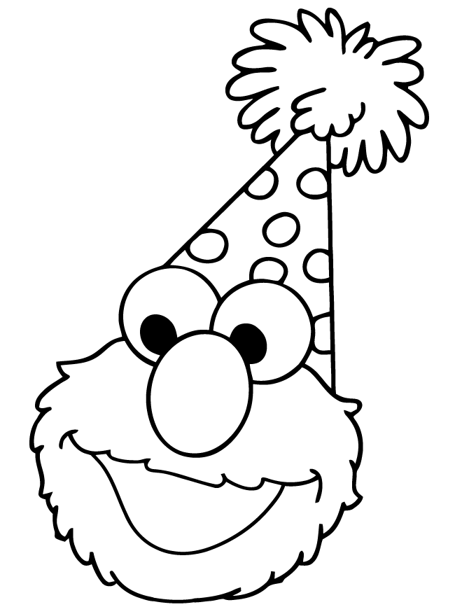 elmo birthday coloring pages 576183