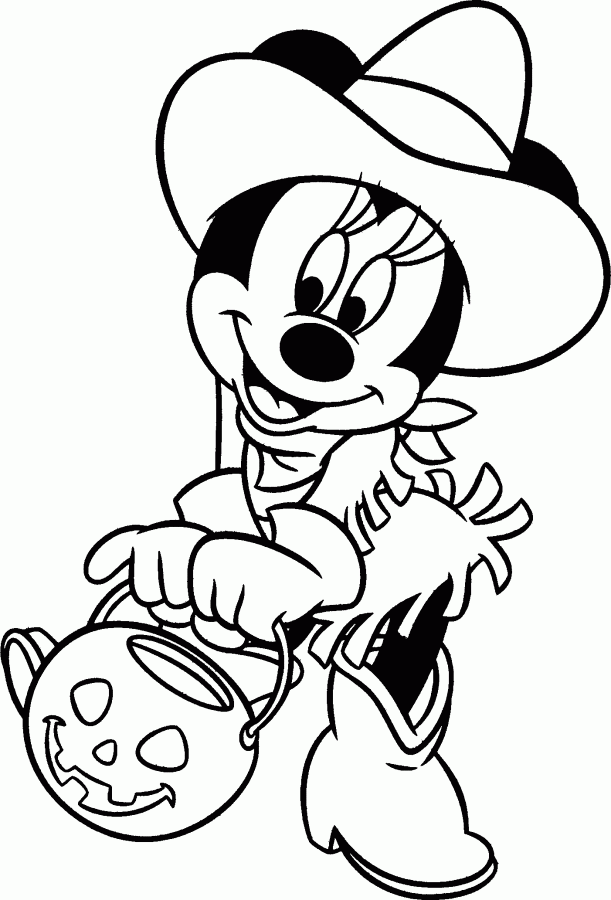 Mickey Mouse Clubhouse Coloring Pages Halloween