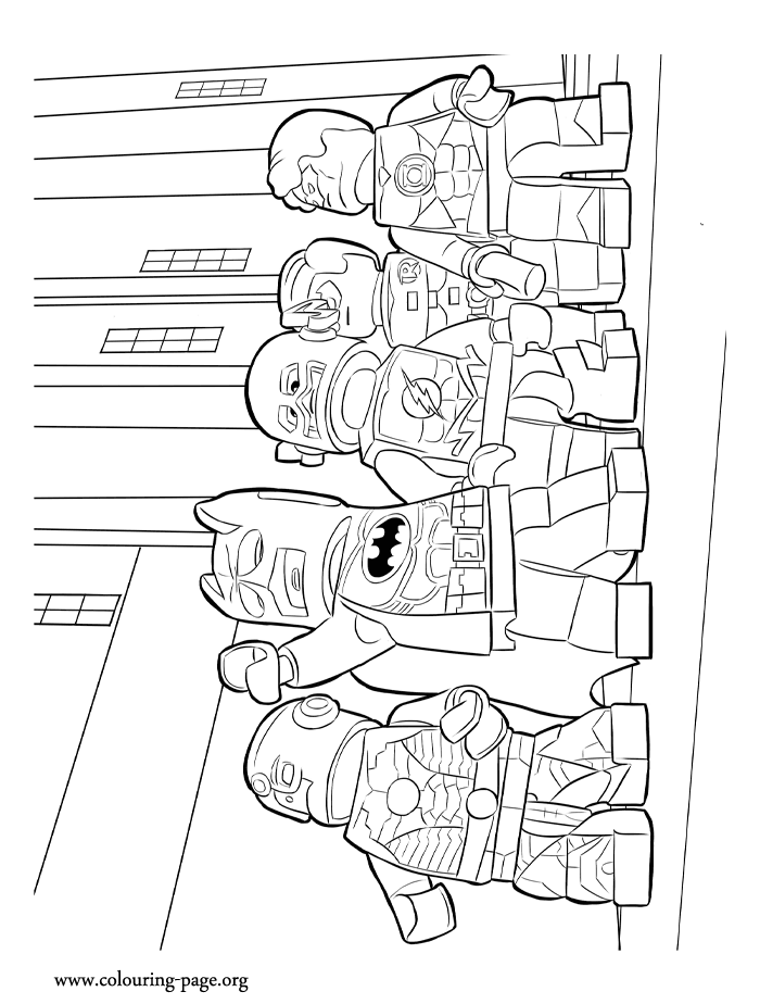 Green Lantern Lego Coloring Pages