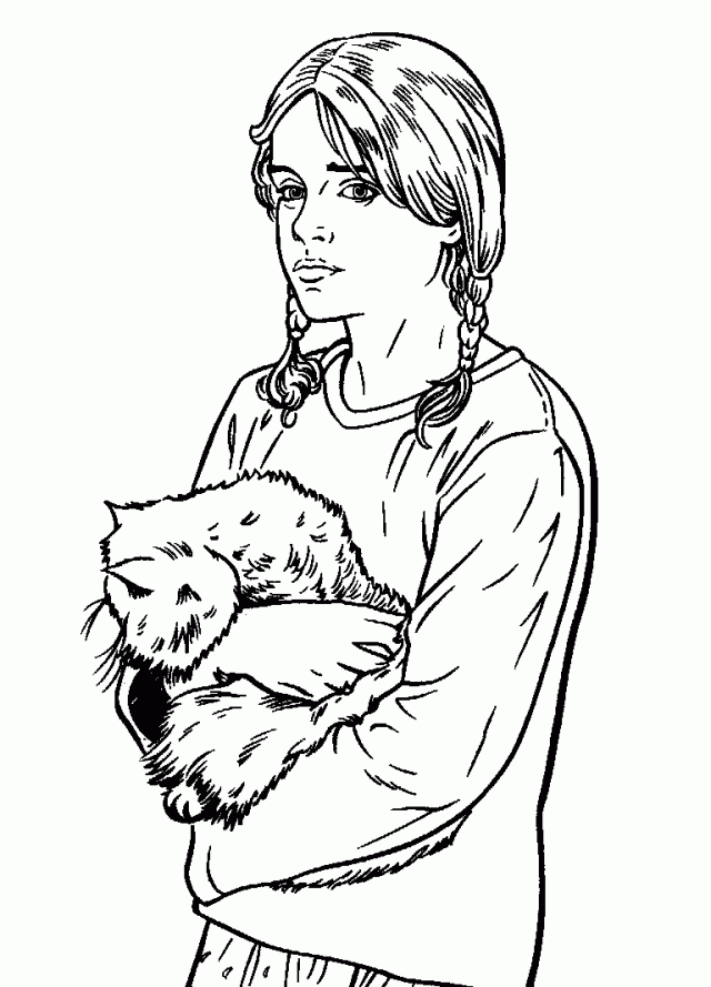 Harry Potter Ginny Coloring Page Free Printable Coloring Page