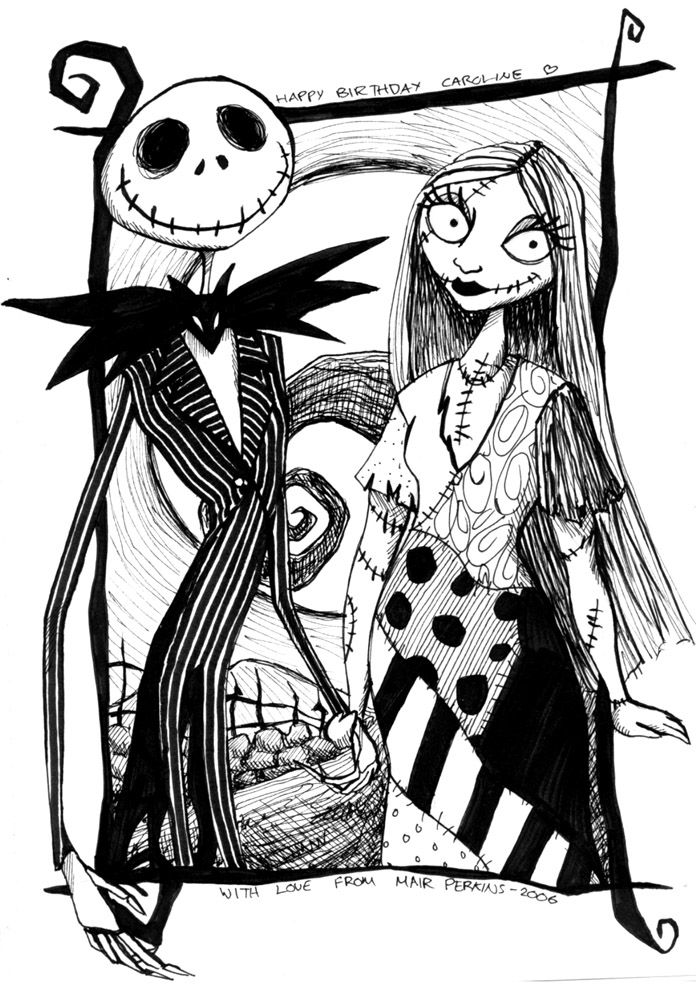 Nightmare Before Christmas Coloring Pages To Print