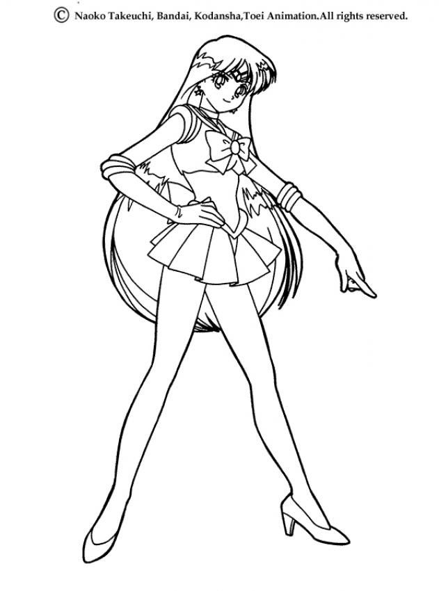 sailor mars coloring pages 719181