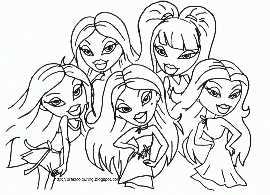 Bratz Girl Coloring Pages