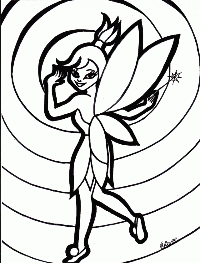 tinkerbell coloring pages Clip Art Library