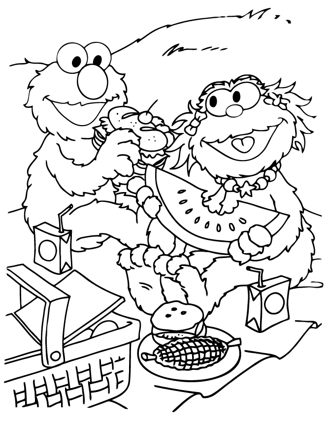 elmo spring coloring pages 576166