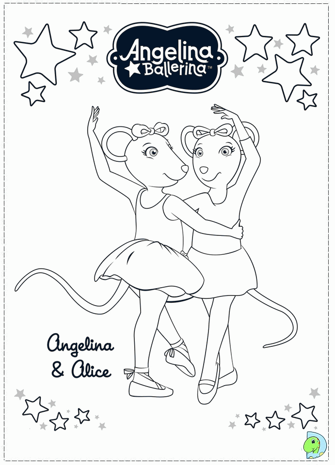 Free Angelina Ballerina Coloring Page, Download Free Clip Art, Free