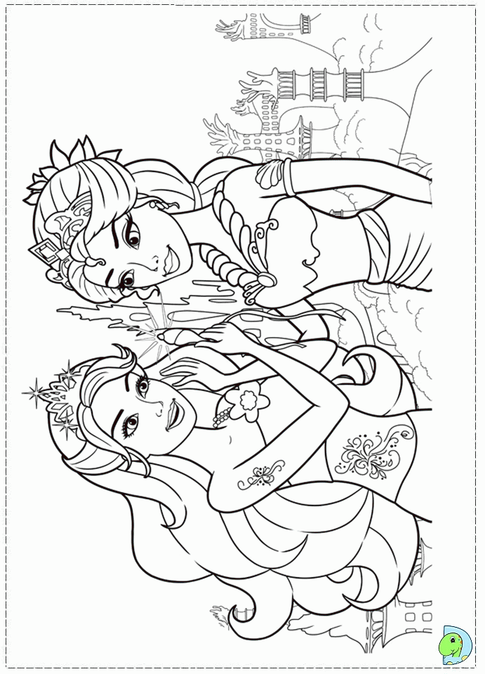 barbie mermaid coloring pages Clip Art Library