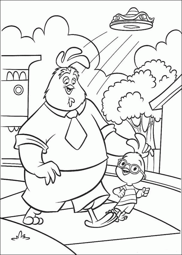chicken little dibujo para colorear Clip Art Library