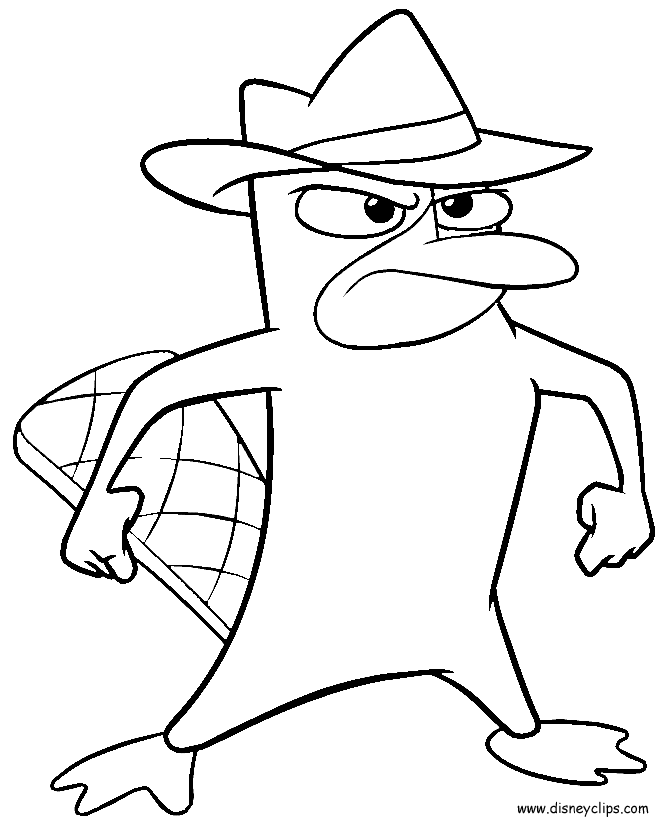 Free Perry The Platypus Coloring Page, Download Free Perry The Platypus Coloring Page png images