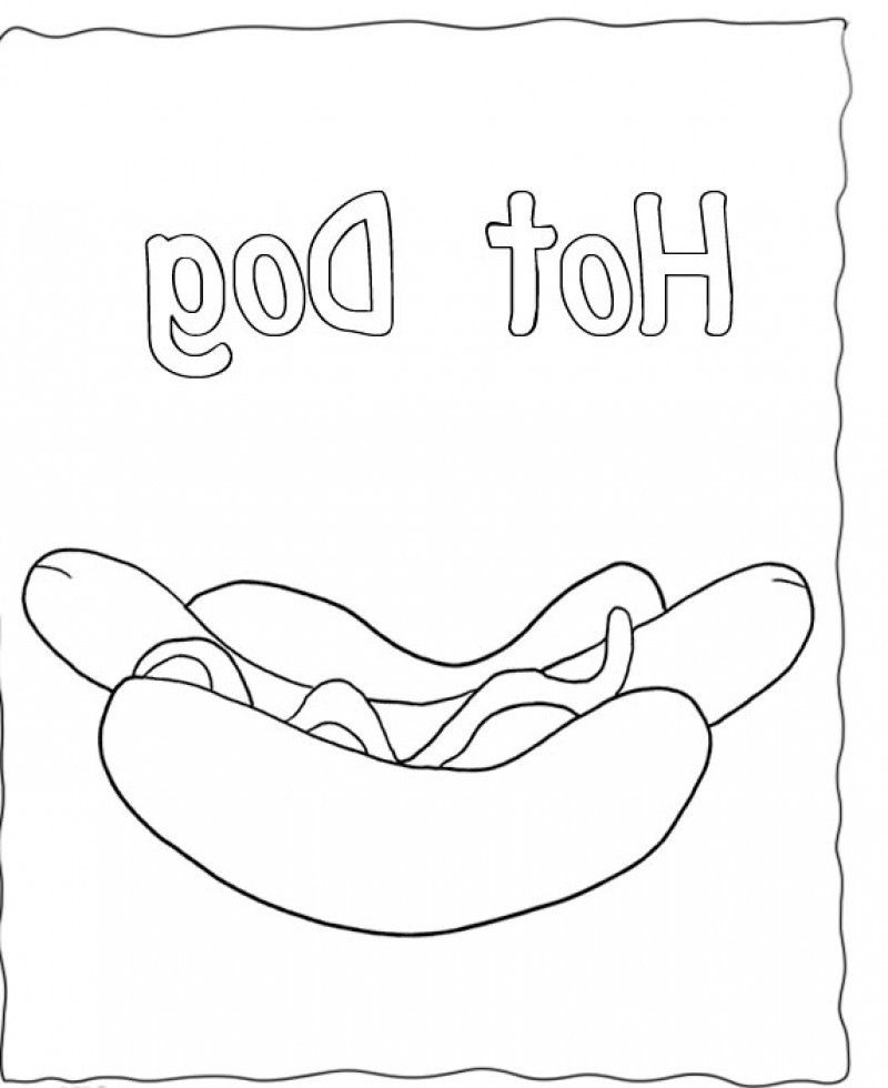 Free Hot Dog Coloring Pages, Download Free Hot Dog Coloring Pages png