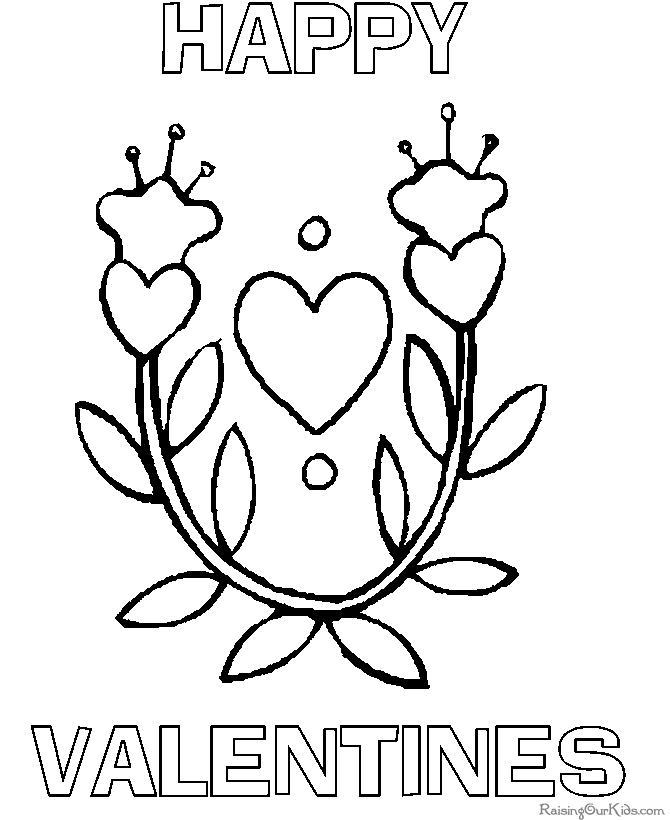 Free Valentine Day Coloring Pages, Download Free Valentine Day Coloring