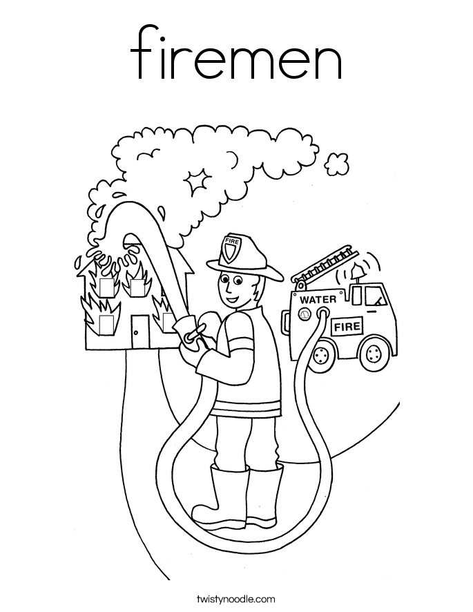 Firefighter Coloring Pages
