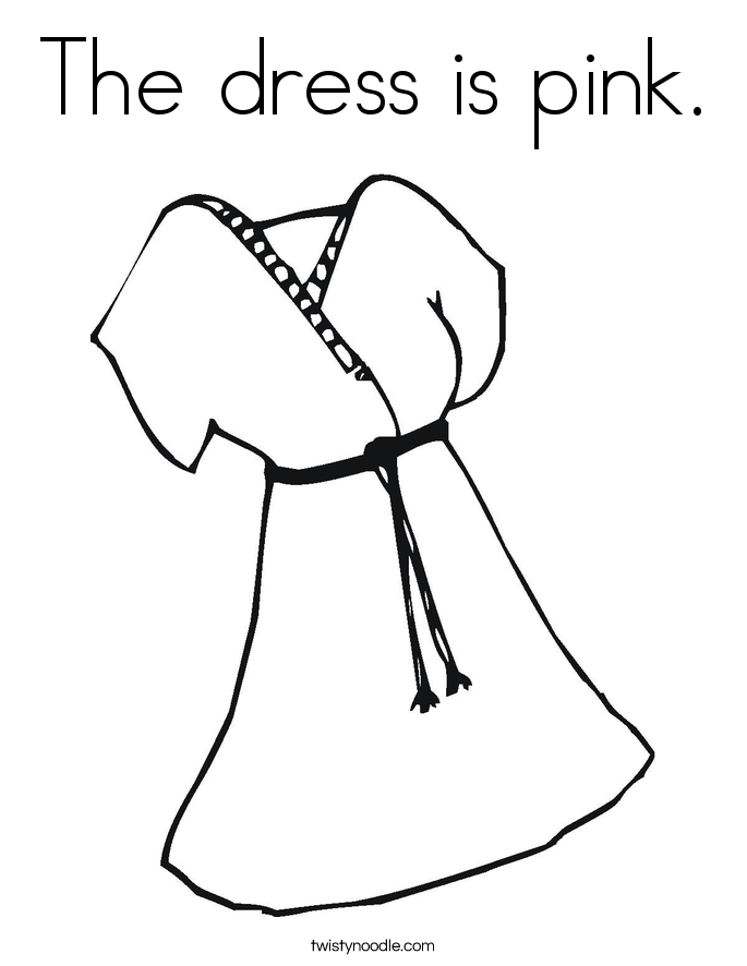 Free Coloring Pages Dress, Download Free Coloring Pages Dress png