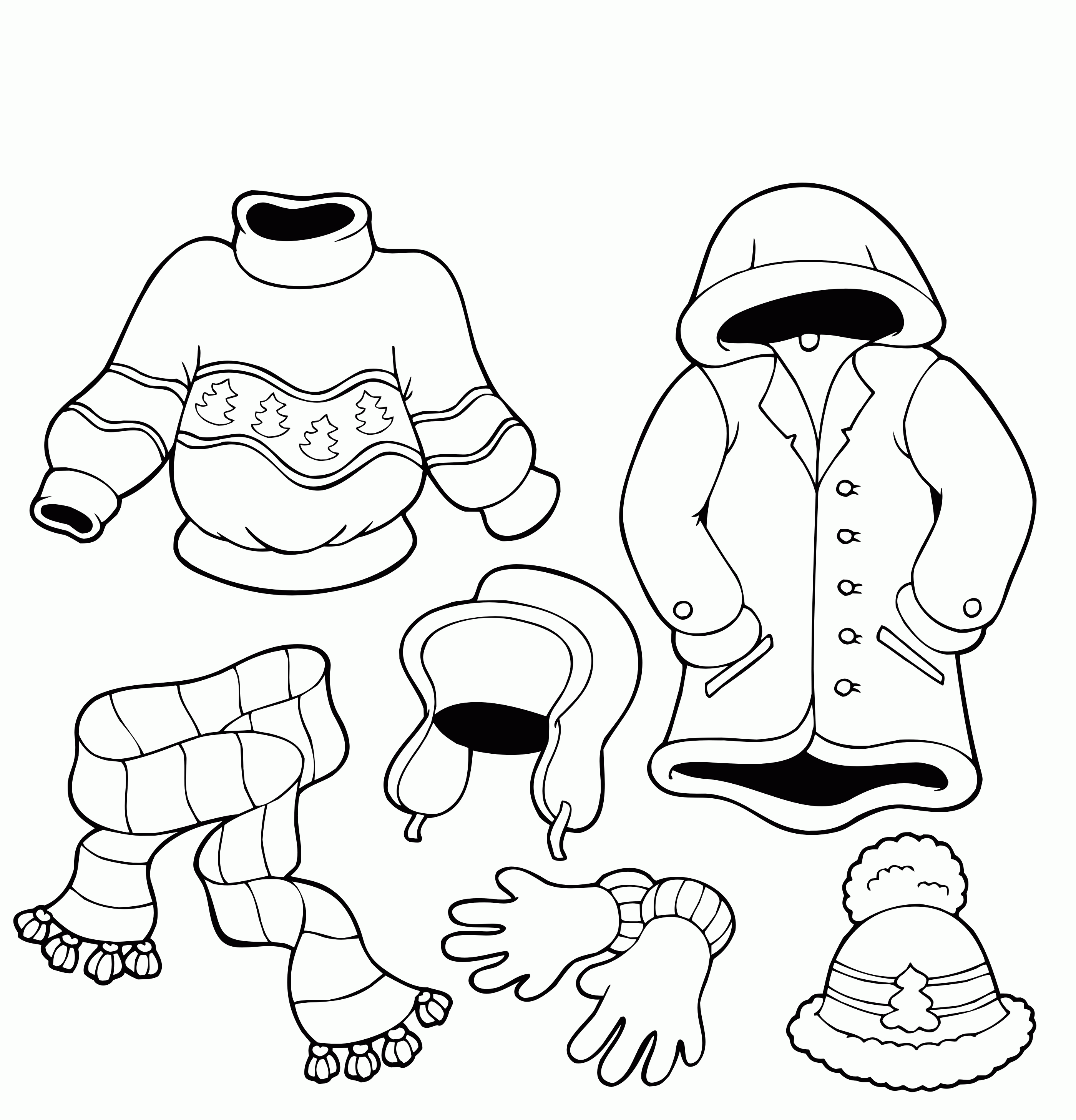 Free Winter Coloring Pages For Kindergarten, Download Free Winter