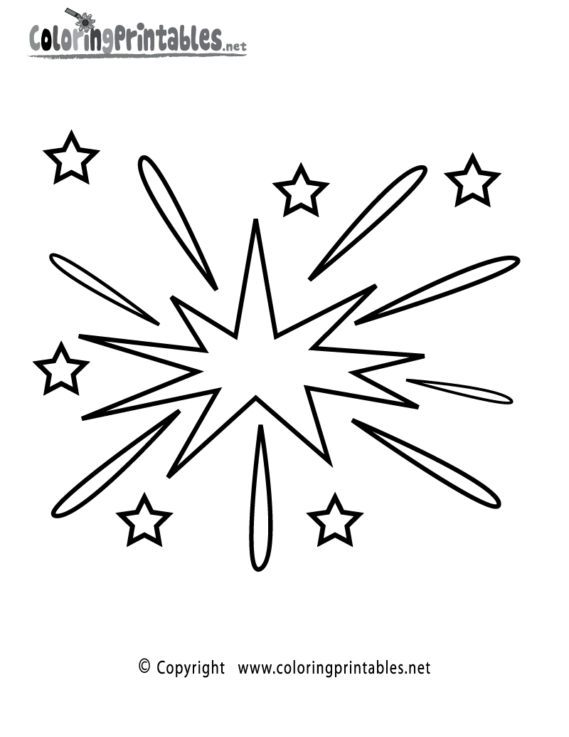 Free Free Download Firework Coloring Pages, Download Free Free Download