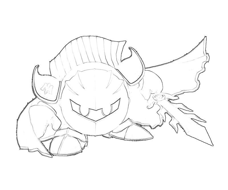 meta knight coloring pages 650665