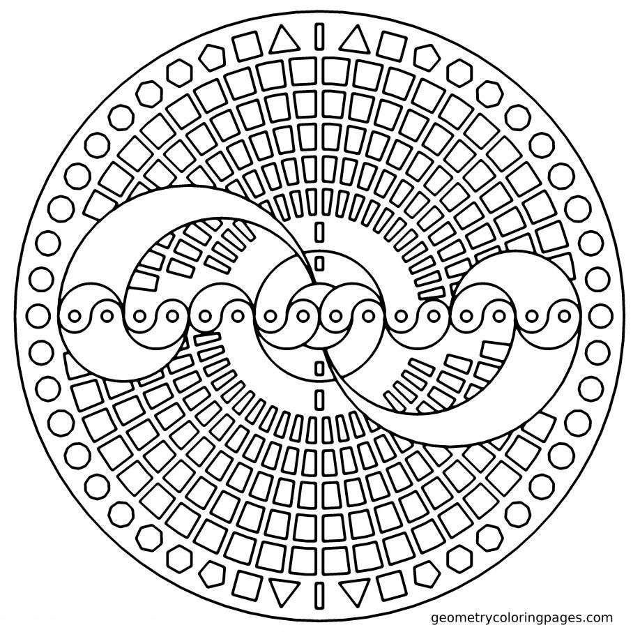 Geometric Shape Coloring Pages Printable Coloring Pages for Kids