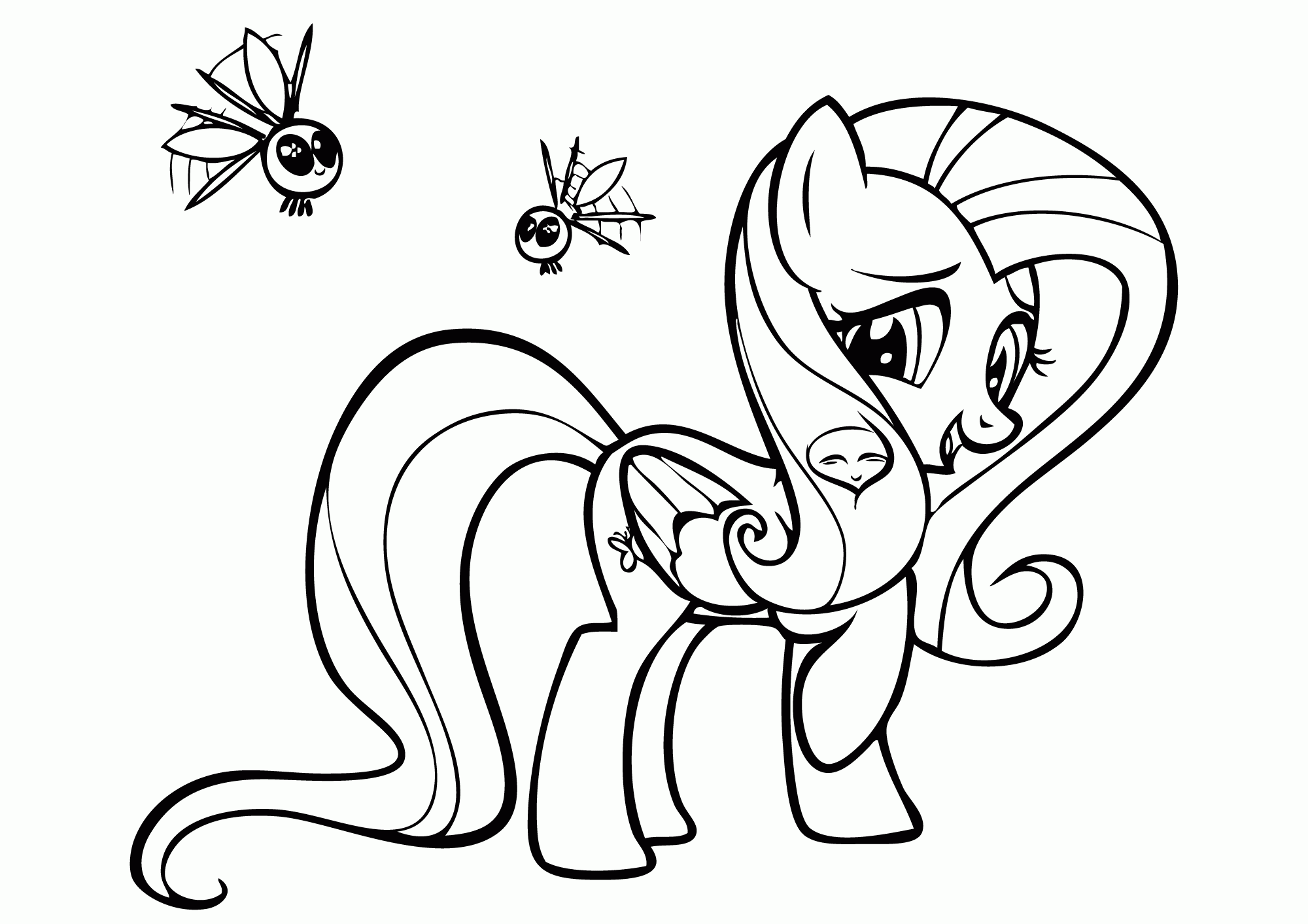 My Little Pony Coloring Pages Fluttershy
