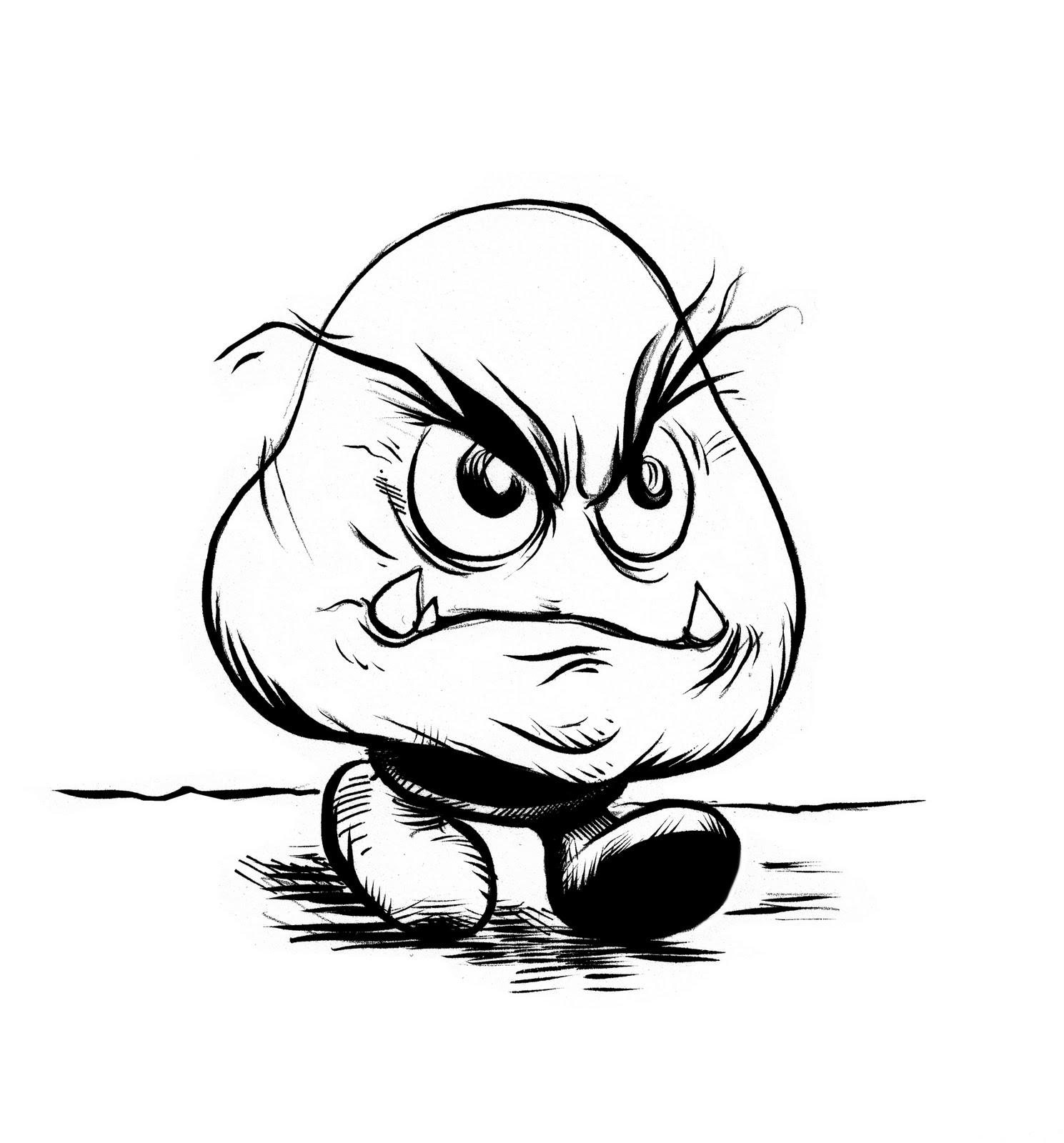 goomba super mario coloring pages Clip Art Library