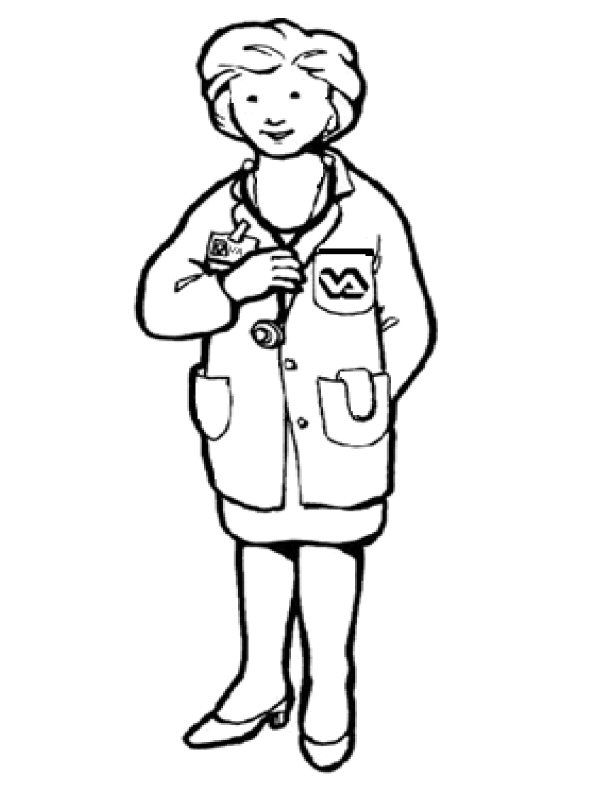 Doctor Coloring Page Free Printable Coloring Pages for Kids