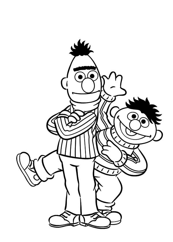 Sesame Street Ernie Character Coloring Pages Coloring Pages