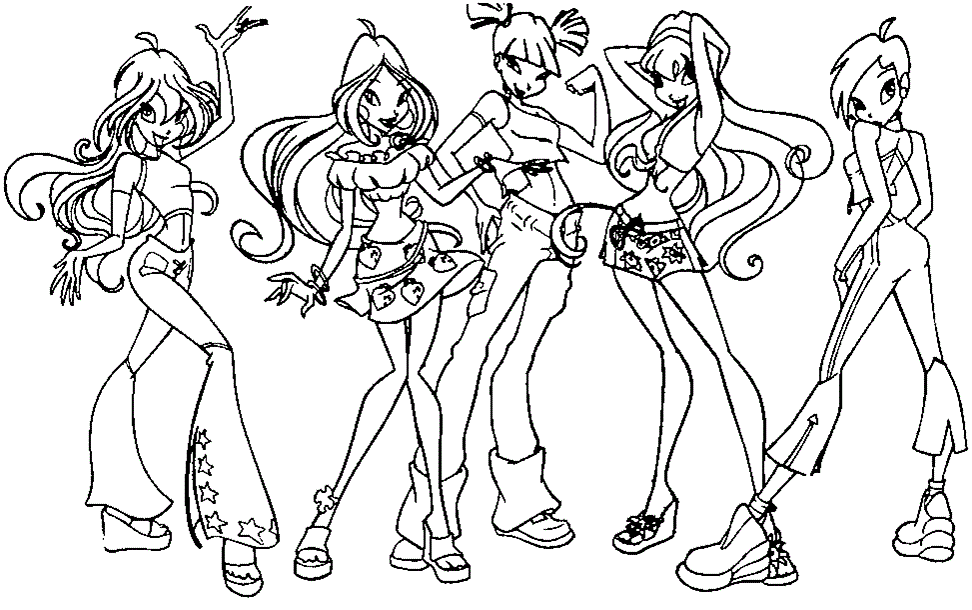 winx club darcy coloring pages Clip Art Library