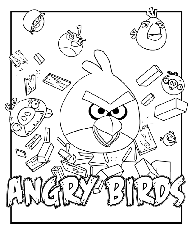 cute angry birds coloring pages Clip Art Library