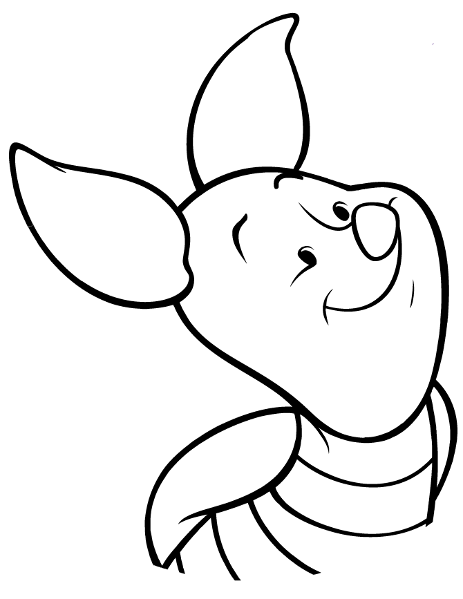 Winnie The Pooh Face Coloring Pages