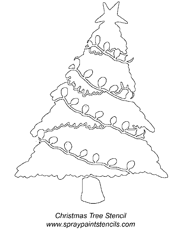 Free Christmas Tree Outlines, Download Free Christmas Tree Outlines png