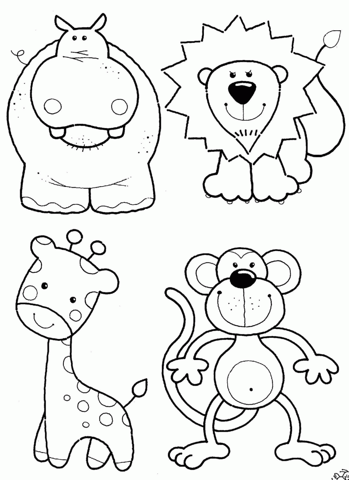 Free Jungle Animals Coloring Pages Free, Download Free Jungle Animals Coloring Pages Free Png Images, Free Cliparts On Clipart Library
