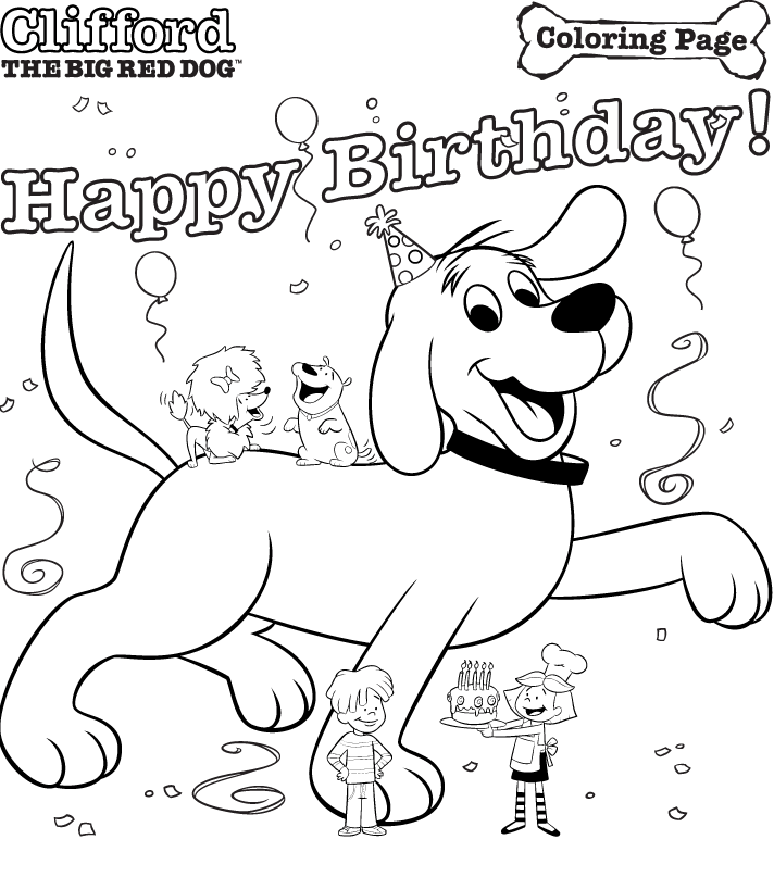 Free Clifford Coloring Pages To Print, Download Free Clifford Coloring