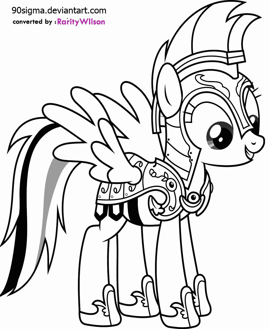 Free My Little Pony Coloring Pages Rainbow Dash Equestria Girls