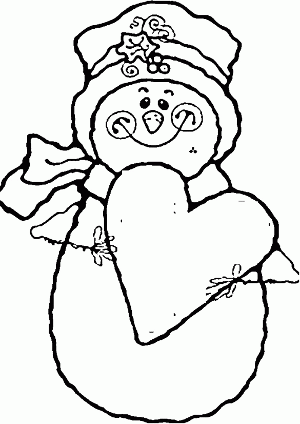 Free Printable Coloring Pages Christmas Snowman, Download Free Clip Art