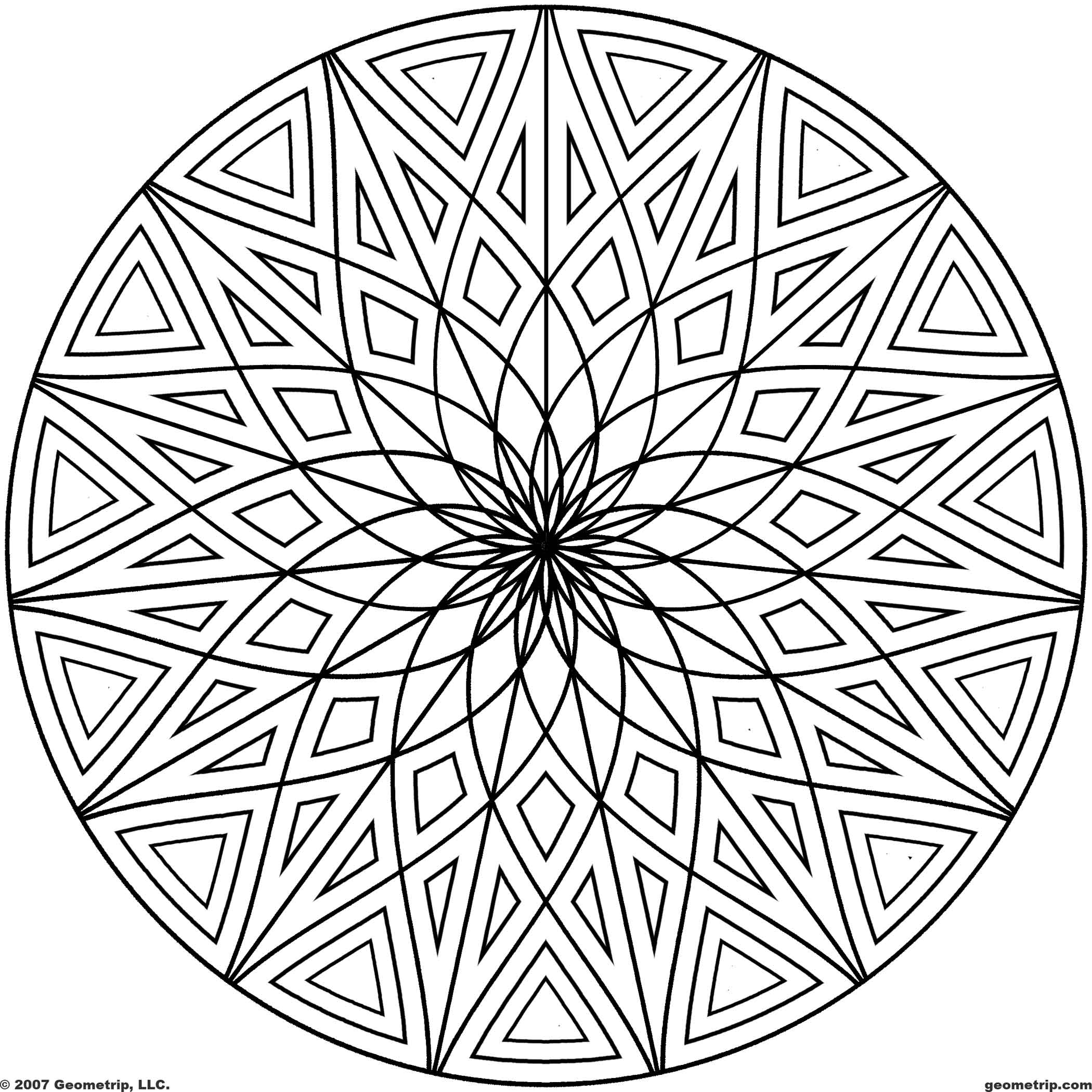 large pattern coloring pages Clip Art Library