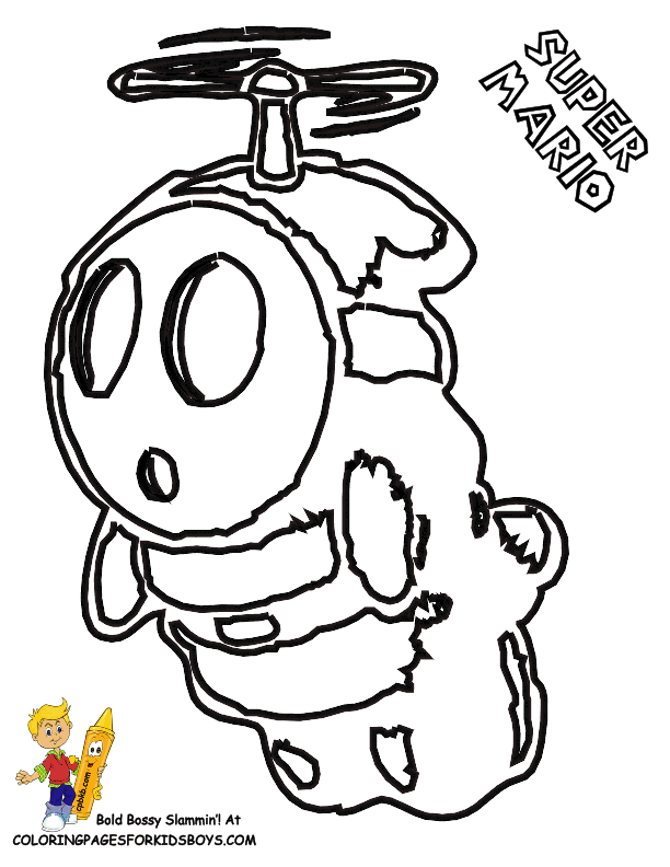 Free Super Mario Fire Flower Coloring Pages, Download Free Super Mario