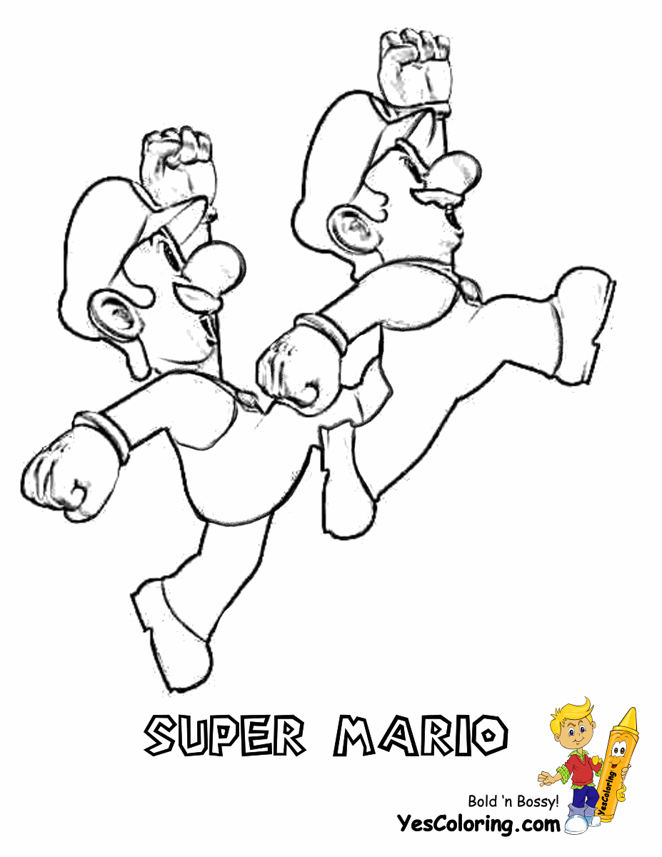 super mario mario bros coloring pages Clip Art Library