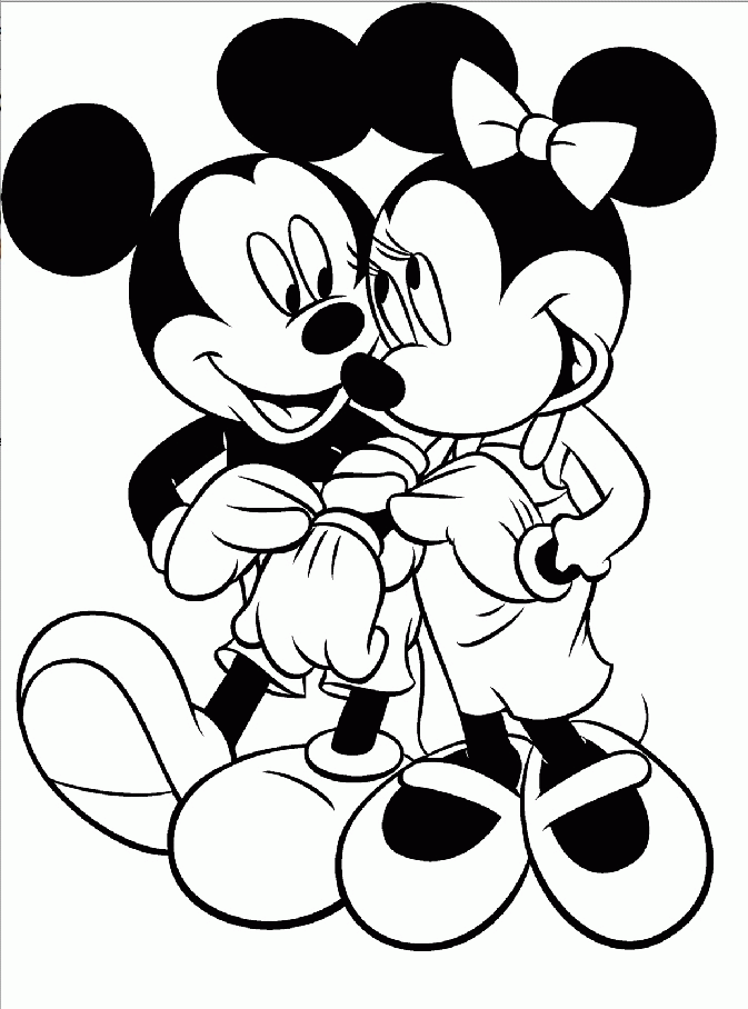 Mickey And Minnie Mouse Drawing