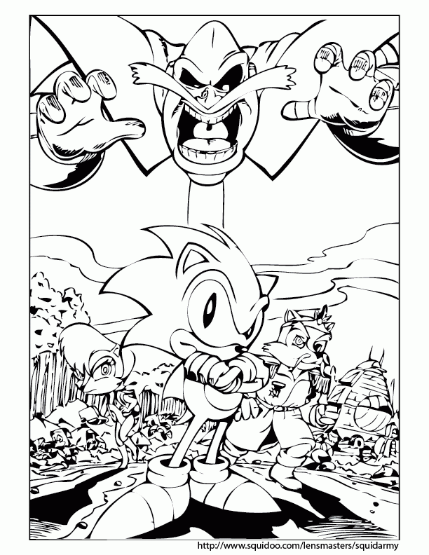 Free Sonic The Hedgehog Coloring Pages Free, Download Free Sonic The