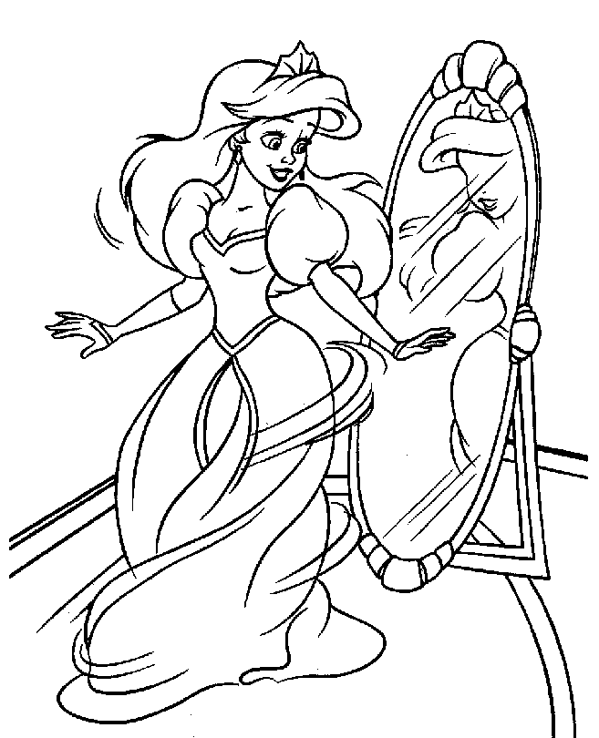 little mermaid with legs colouring Clip Art Library
