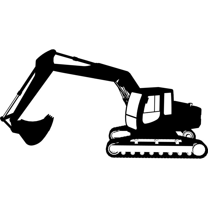 Backhoe Clipart Free Images for Construction Projects