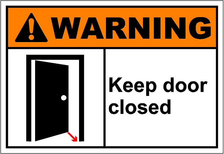 close the door shut Clip Art Library