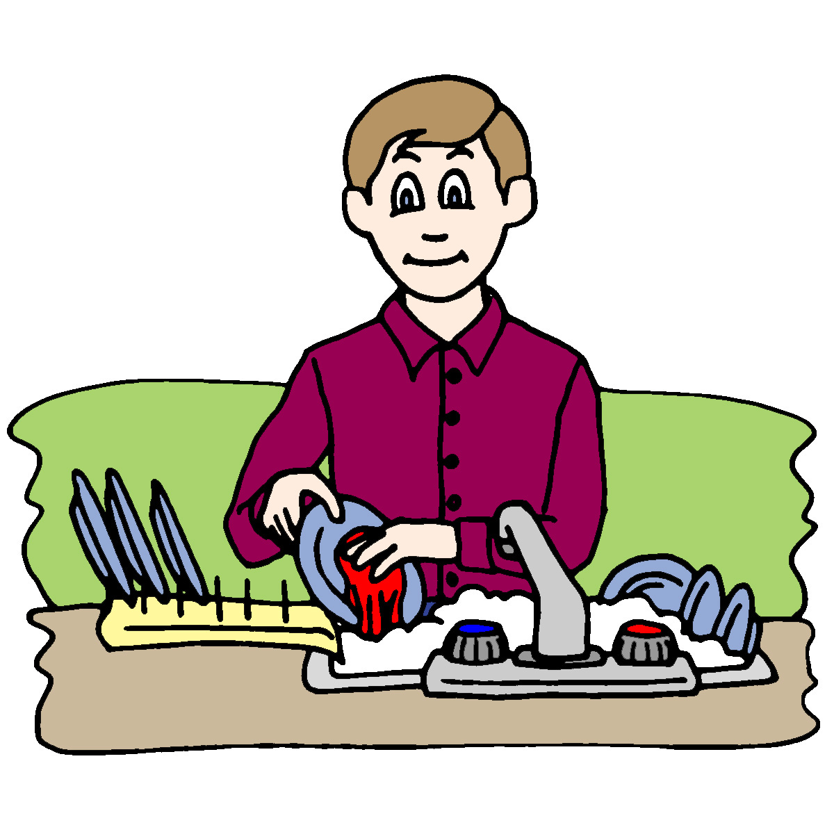 wash the dishes clipart Clip Art Library