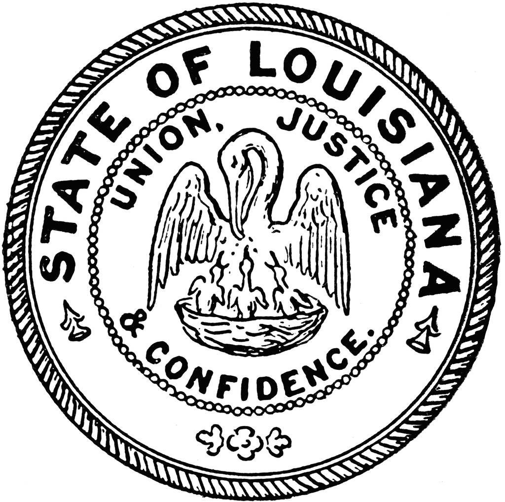state of louisiana union justice Clip Art Library