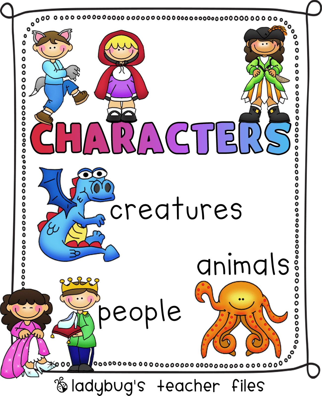 character and setting poster Clip Art Library