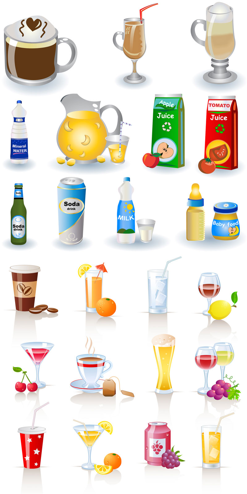 different drinks clipart Clip Art Library