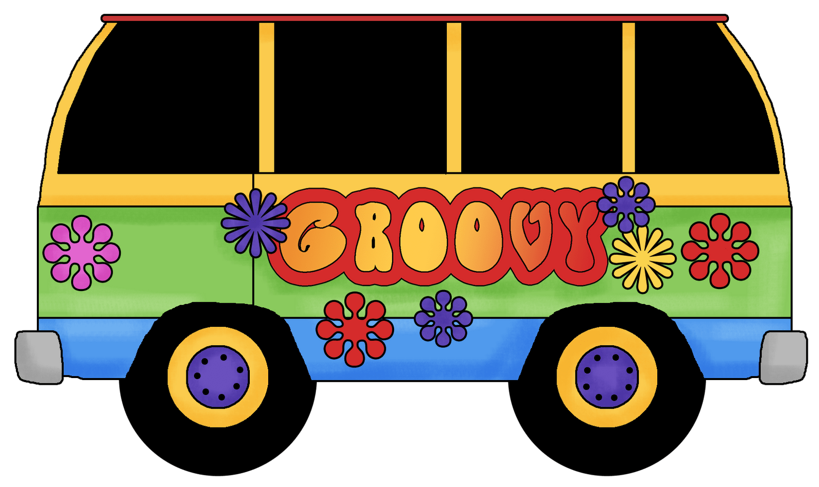 Groovy Christmas Clipart Groovy Cliparts Retro Graphics for Your Designs