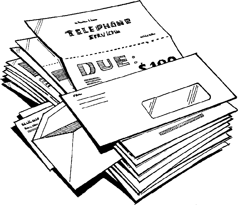 clip art of bills Clip Art Library